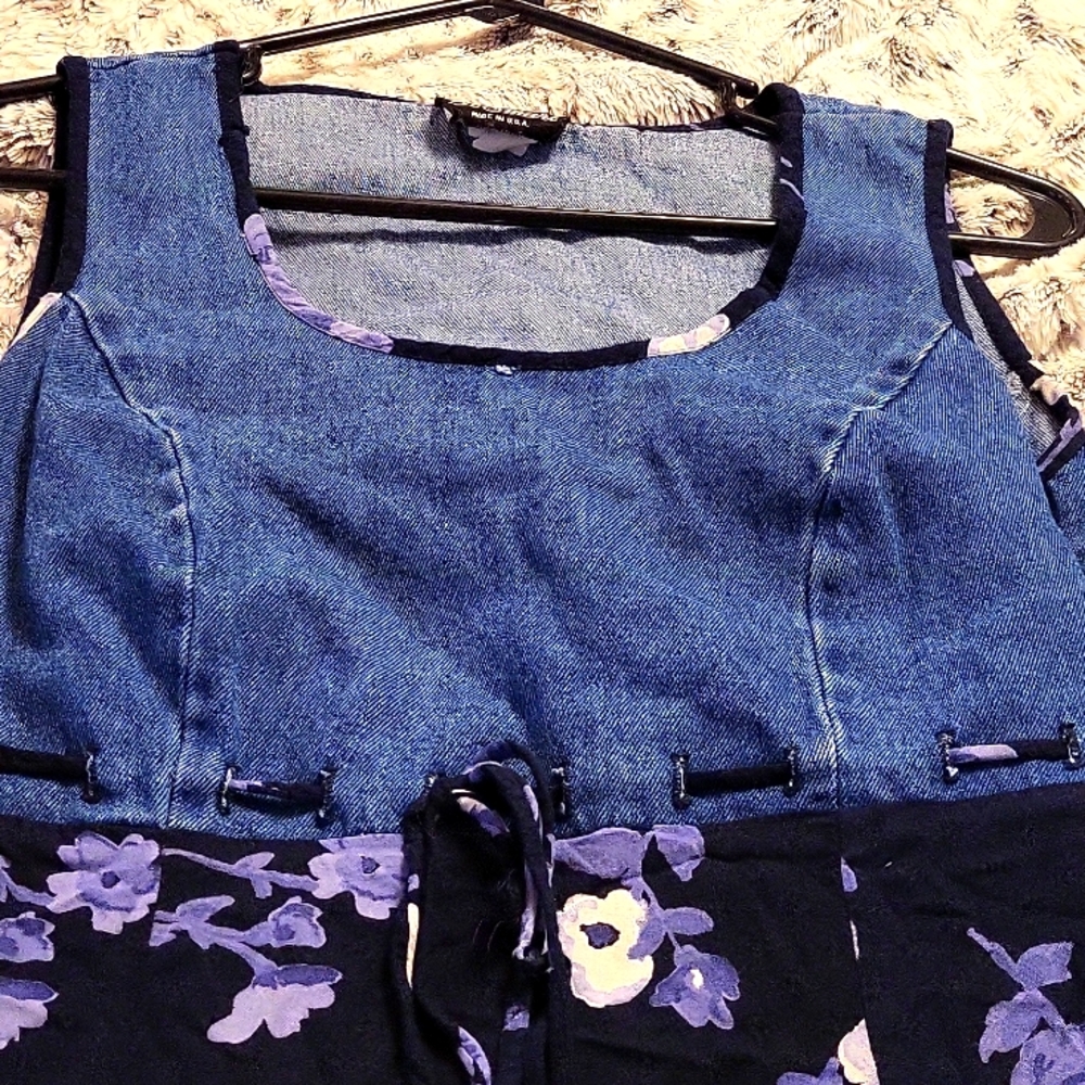 Womens jean top tank top long dress